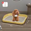 Inodoro para perros extragrande con protección contra salpicaduras y soporte, lavable, urinario para perros estilo plano para uso doméstico, disponible para venta al por mayor