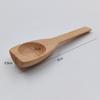Haya Mango Redondo Cuchara de Madera Multifuncional Cuchara para Café Leche en Polvo Condimento Cuchara para Té a Prueba de Humedad Herramientas de Cocina para Hornear Arte en Madera