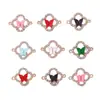 Colar Pingente Borboleta Moda Europeia e Americana Liga Duplos Anéis Acessórios de Joia Pulseira DIY Colar em estoque atacado