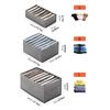 Caja de almacenamiento de pantalones organización del hogar suéteres de mezclilla ropa de armario en capas portátil plegable artefacto de almacenamiento