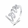 Anillo de Amor para Pareja Personalizado de Venta Caliente Transfronterizo Moda Simple Ins Estilo Europeo y Americano Anillo Abierto para Dedo