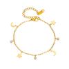 Aço Inoxidável Nova Chegada Pulseira Feminina Simples da Moda Europeia e Americana Combinação Estrela Lua
