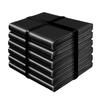 Bolsas de Basura Específicas para Habitaciones de Hotel Cuidadosamente Seleccionadas, Bolsas de Plástico Gruesas para Cocina, Paquete de 1000 Bolsas Negras Pequeñas de Boca Plana