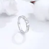 Anillos de Pareja S925 de Plata para el Día de San Valentín Chino, Diseño de Nicho a la Moda para Hombres y Mujeres, Anillos a Juego Ajustables
