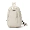 Bolsa de peito casual simples japonesa, moderna, esportiva, transversal de um ombro, pequena mochila feminina, versátil, grande capacidade, masculina