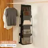 Bolsa de Almacenamiento para Bolsos, Bolsa de Almacenamiento Multicapa, Bolsa de Almacenamiento Doméstica a Prueba de Polvo, Organizador de Bolsos Plegable de Cuero para Armario