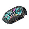 Rgb Symphony Semiconductor Enfriamiento por Ventilador de Doble Núcleo Silencioso Transmisión en Vivo Clip Trasero Radiador para Teléfono Móvil Enfriamiento para Juegos Móviles Gadget Práctico