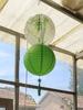 Estilo Verde Linterna de Papel de Bambú Estilo Nacional Antiguo Tradicional Ciruela, Orquídea, Bambú y Crisantemo Cubierta de Lámpara de Araña Hanfu Pantalla de Papel Pintada a Mano Estilo Artístico