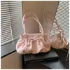 Bolso de Axila de Nicho Transfronterizo para Mujer Bolso de Hombro Único 2026 Nuevo Bolso Cruzado Fruncido Estampado de Lunares Bolso para Viajar