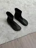 Nueva Colección Otoño/Invierno 2026: Botines redondos, cortos, elásticos, de ajuste ceñido, botines de moda con suela plana, botines para mujer sin cordones