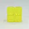 Dados Acrílicos Transparentes Coloridos Brilhantes em Branco de 14MM Dados Dados Jogo de Dados