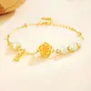 Pulsera de Plata S925 Flor de Loto de Buena Suerte y Paz para Mujer, Lujo Ligero Nuevo Estilo Chino Pulsera de Jade Hetian, Estilo Antiguo Regalo de Vacaciones