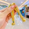 Cuerda de pelo de goma para niños con doble nudo y aro plano ancho para el pelo, linda cuerda para el pelo de bebé, cuerda para el pelo de niña, accesorios para el pelo