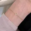 Pulseira Fina Estilo Coreano com Cravação Completa em Formato U para Mulheres, Luxo Acessível de Nicho, Exquisite para Empilhar no Verão, Joia de Mão Simples e Fashion Atacado