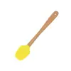 Mango de Madera Plano Set de Herramientas de Silicona para Hornear Mini Horneado de 8 Piezas Raspador Brocha de Aceite Espátula Cuchara Raspador Pequeño