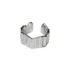 Anillo Cuadrado Geométrico para Mujer, Moderno, Personalizado, de Alta Gama, Anillo Irregular para Dedo Índice, Simple y Versátil, Anillo Creativo Hueco