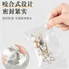 Bolsa Transparente de PVC con Cierre Hermético Lista para Usar Joyería Collar Dorado y Plateado Pulsera Antioxidación Almacenamiento Bolsa Sellada Personalización