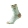 Calcetines Personalizados Profesionales, Calcetines de Algodón Puro, Diseño de Muestra, OEM, Pedidos Transfronterizos, Industria del Calcetín de Zhejiang, Calcetines de Media Pantorrilla para Mujer
