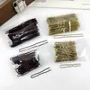 Grampo de Cabelo Dourado Cor de Café em Formato de U com Pinos Grossos, Acessório de Cabelo, Grampo para Prender Cabelo Solto, Piranha, Presilha de Cabelo