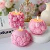 Vela Perfumada en Forma de Bola de Tulipan Cera de Soja Sin Humo Accesorios para Fotografía Vela para Boda Fiesta Vela de Recuerdo