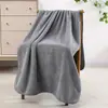 Toalha de Banho Grande, Toalha Grossa de Fleece de Coral, Classe A, Absorvente, Não Solta Fiapos, Secagem Rápida, para Uso Doméstico, Banho, Natação, Toalha de Praia, Atacado