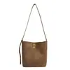 Bolso de Hombro Casual Simple de Gran Capacidad para Mujer 2026 Nuevo Bolso de Mano de Alta Gama Bolso Cruzado Tipo Cubo para el Trabajo