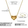 Collar Clavícula Colgante Corazón Acero Inoxidable Misterioso Chapado en Oro PVD Moda Nicho Collar Corazón EKG Estilo Pareja
