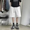 Pantalones Cortos Casuales Transpirables de Algodón Puro Pantalones de Cinco Puntos Shorts Deportivos de Verano para Hombre Colgante Suave Remache Diseño con Sentido Marca de Moda Hombre