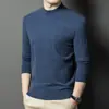 Otoño 2025 310g Suéter Nuevo para Hombre Anti-Pilling Cómodo Calidad Tejido de Punto Cuello Redondo Casual Cálido Suéter Base para Hombre