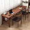 Mesa de madeira maciça mesa de computador sala de estar quarto escrivaninha contra a parede escritório para aluguel de casa estilo antigo mesa longa