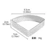 Anillo para Tarta de Acero Inoxidable 304 Perforado Forma de Abanico 4 Puntos 1 Se Puede Combinar con Molde Grande Redondo para Pastel Anillo para Tarta de Frutas Limón 2