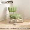 Taburete con Ruedas Giratorias para Abrir Paquetes, Taburete Bajo con Ruedas, Silla Estilo Crema, Taburete Pequeño para el Hogar para Limpiar Pisos, Acabado de Costuras y Organización de Artículos, Taburete Redondo