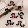 Vermelho Vinho Relaxamento Presilha de Cabelo Presilha Tubarão Feminina Sofisticada 2025 Novo Grampo de Cabelo Acessórios de Cabelo Presilha de Cabelo