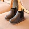Sapatos Infantis Retrô, Botas Martin de Outono e Inverno, Sapatos de Algodão Infantis da Moda, Sapatos Pretos Tendência, Sapatos de Bebê Estilo Britânico, Dropshipping