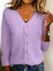 Cárdigan de Punto para Mujer, Chaqueta de Punto para Primavera y Verano, Cárdigan Suéter de Manga Larga, Chaqueta de Temporada Tallas Grandes, Chaqueta Suéter Transfronteriza para Mujer