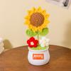 Regalo Día del Maestro Girasol Flor Artificial Decoración Adornos Planta en Maceta Producto Terminado Regalo Práctico para Maestros Día del Maestro