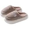 Pantuflas de Algodón para Hombre 2025 Nuevas de Interior para el Hogar Felpa Cálida Suela Gruesa para el Hogar Otoño e Invierno Pantuflas de Algodón para Hombre