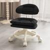 Taburete pequeño universal con ruedas y polea, taburete bajo para el hogar, cambiador de zapatos, respaldo para niños, taburete redondo para sala de estar, banco suave.