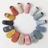 Primavera y verano nuevos calcetines de piso para niños calcetines de bebé antideslizantes calcetines para niños pequeños calcetines de color sólido de doble aguja calcetines de algodón