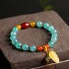Nuevo Pulsera de Amatista Duobao Natural Pulsera de Cera de Abeja Rojo del Sur Moda Simple para Mujer Venta al por Mayor Pulsera para Mujer
