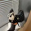 Bolso transfronterizo de lunares dulces para mujer, nuevo y moderno de moda para el verano 2026, bolso de mano plisado versátil, bolso tipo dumpling, bolso cruzado