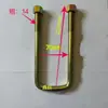 Fabricante tornillo en U abrazadera de placa de acero de arco cuadrado para camión remolque Sanma 14 de grosor 16 de grosor