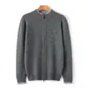 Cardigã de Lã Masculino, Bloco de Cores Gola Redonda Versátil Cashmere Solto, Nova Jaqueta de Tricô Outono/Inverno 23 para Homens
