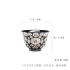 Tazas Maestras de Cerámica de las Dinastías Tang y Song para Banquetes Nocturnos, Tazas de Té Grandes con Incrustaciones de Oro y Plata para Uso Doméstico, Diseño Floral Completo