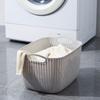 Cesta de almacenamiento de ratán sintético de fábrica de origen, cesta de plástico, cesta de almacenamiento para juguetes diversos, cesta de almacenamiento para refrigerios, cesta para ropa sucia