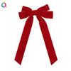 Qiyue Amazon Inverno High-End Flocado Fita de Laço Presilha de Cabelo Doce Lateral Bico de Pato Acessórios de Cabelo Adorno de Cabeça