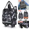 Bolsa de Viaje Universal con Ruedas Desmontables Espalda Bolsa de Viaje para Estudiantes Tamaño Grande Almacenamiento Plegable Gran Capacidad Bolso de Mano Bolsa de Abordar