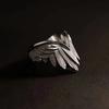 Anillo de Dedo con Alas de Ángel Creativas Personalizado Moderno Abierto Ajustable Anillo de Viento Neutro Anillo de Ala