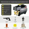 Máquina de Lavar Carros de Ultra-Alta Pressão 220V Pistola de Água Portátil para Lavar Carros Máquina de Limpeza Doméstica Portátil Limpador Potente de Alta Potência
