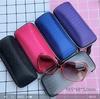 Bolsa com zíper para óculos por atacado com gancho para cordão, estojo para óculos de sol, bolsa para guardar óculos de sol esportivos, estojo para óculos